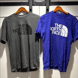 The North Face (2) Men's Gray and Blue T-Shirts